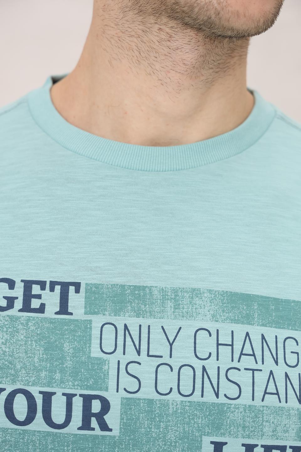 Футболка Lerros с принтом бирюзовый