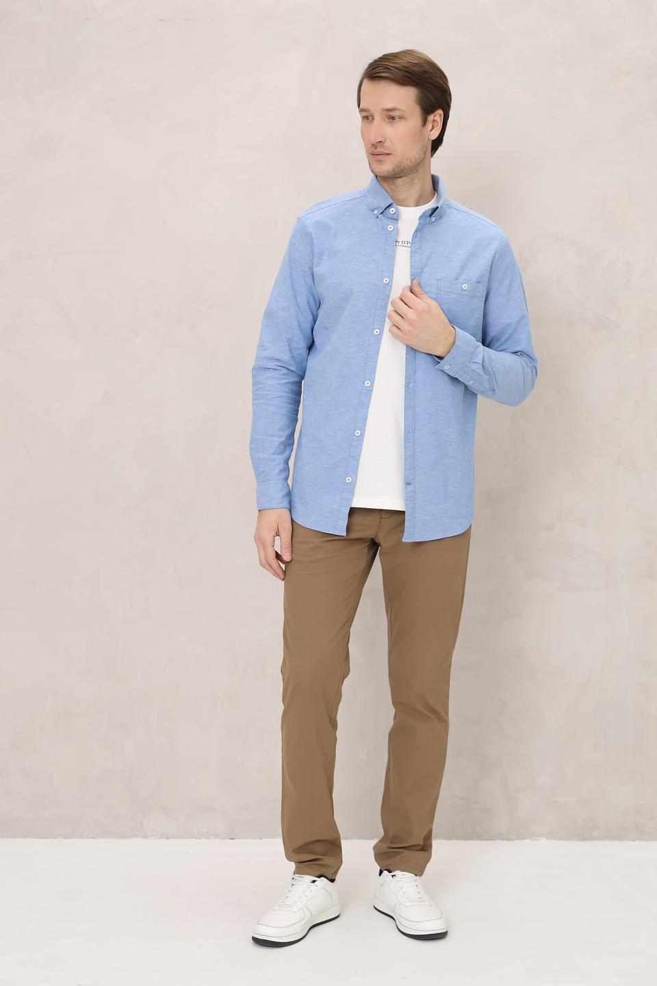 Рубашка дл Tom Tailor голубая