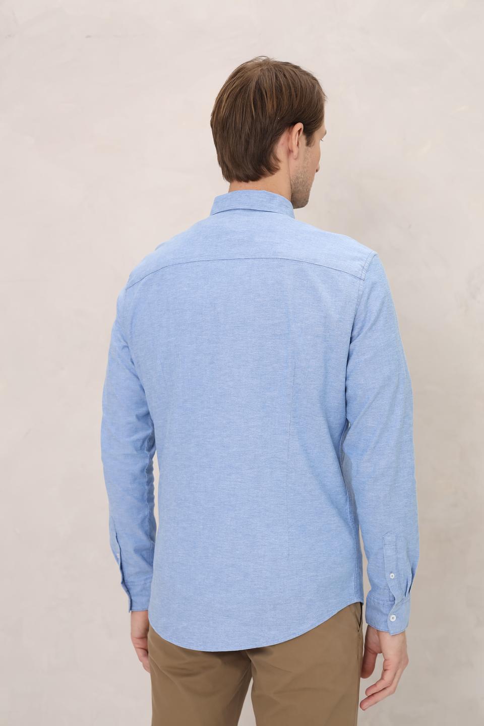 Рубашка дл Tom Tailor голубая