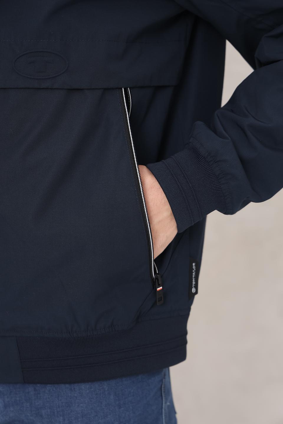 Ветровка Tom Tailor синяя с капюшоном