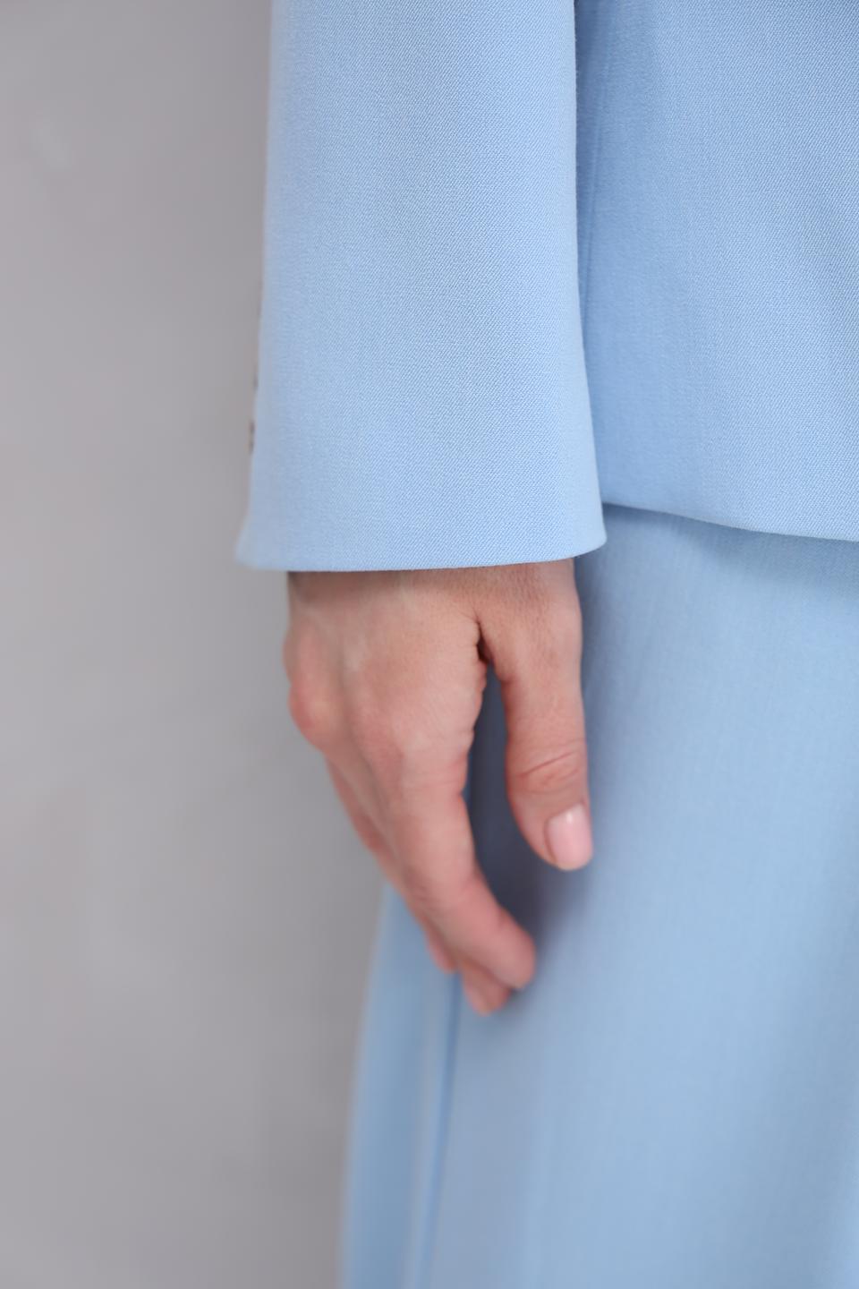 Жакет Tom Tailor голубой приталенный