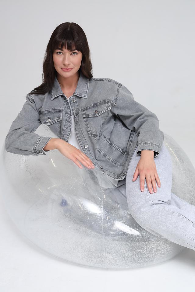 Жакет Tom Tailor denim серый