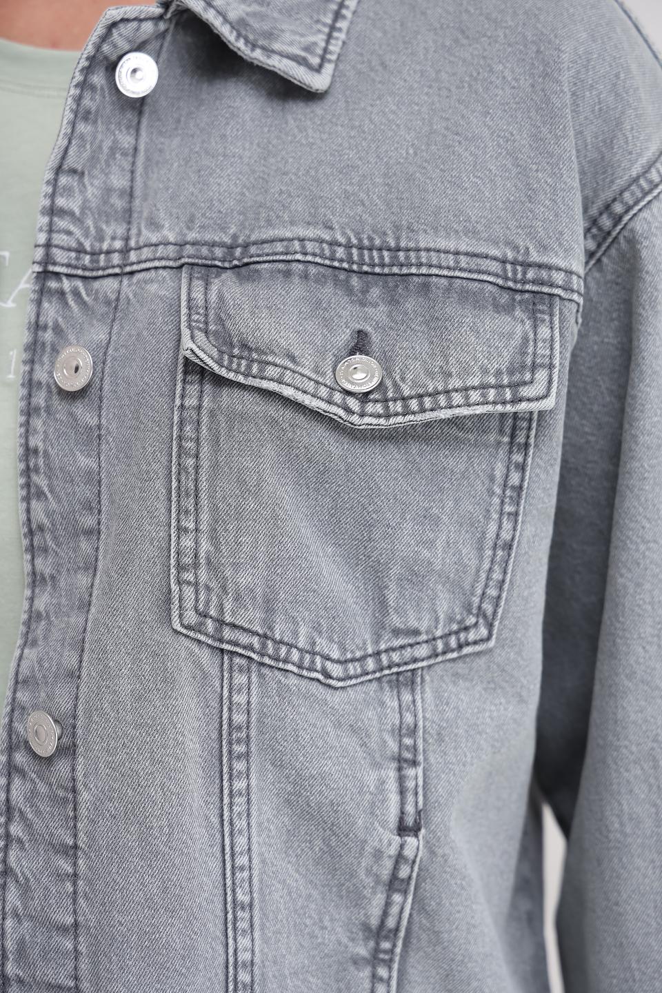 Жакет Tom Tailor denim серый