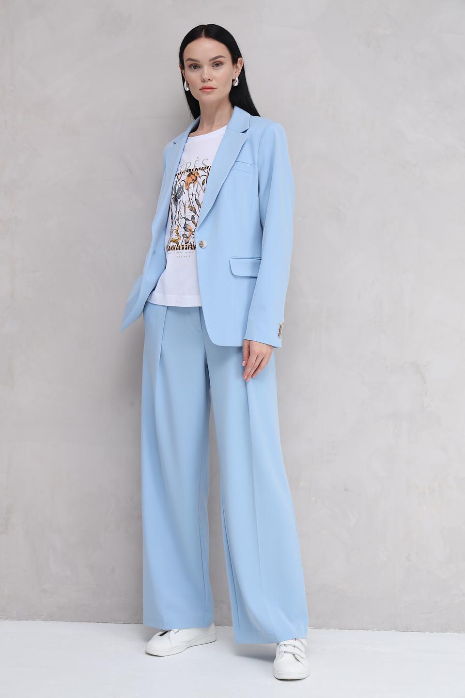 Брюки палаццо Tom Tailor голубые