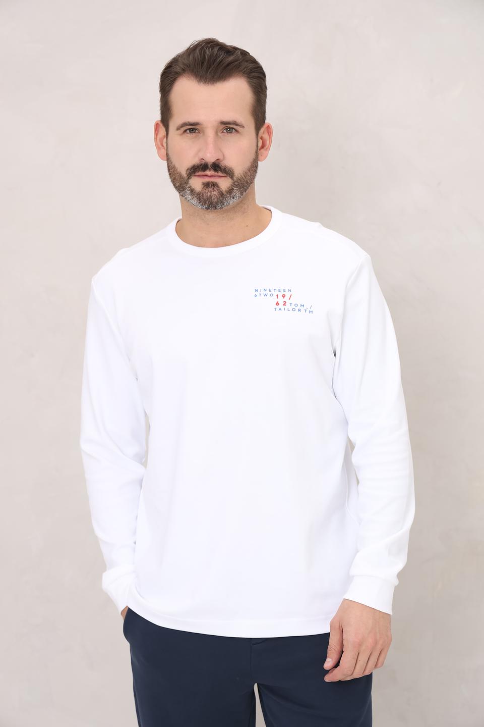 Лонгслив Tom Tailor белый
