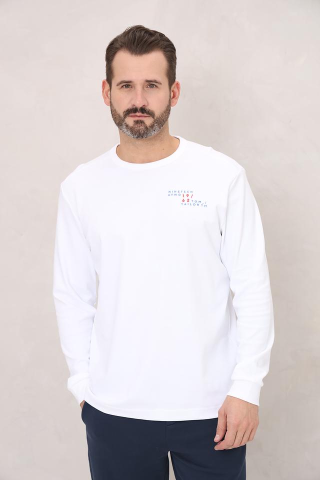 Лонгслив Tom Tailor белый