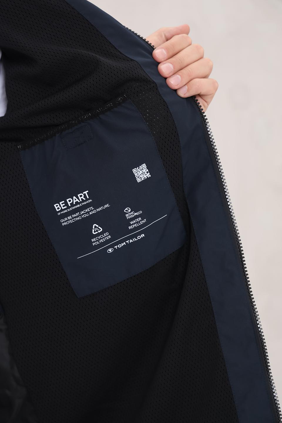 Плащ Tom Tailor мужской тёмно-синий