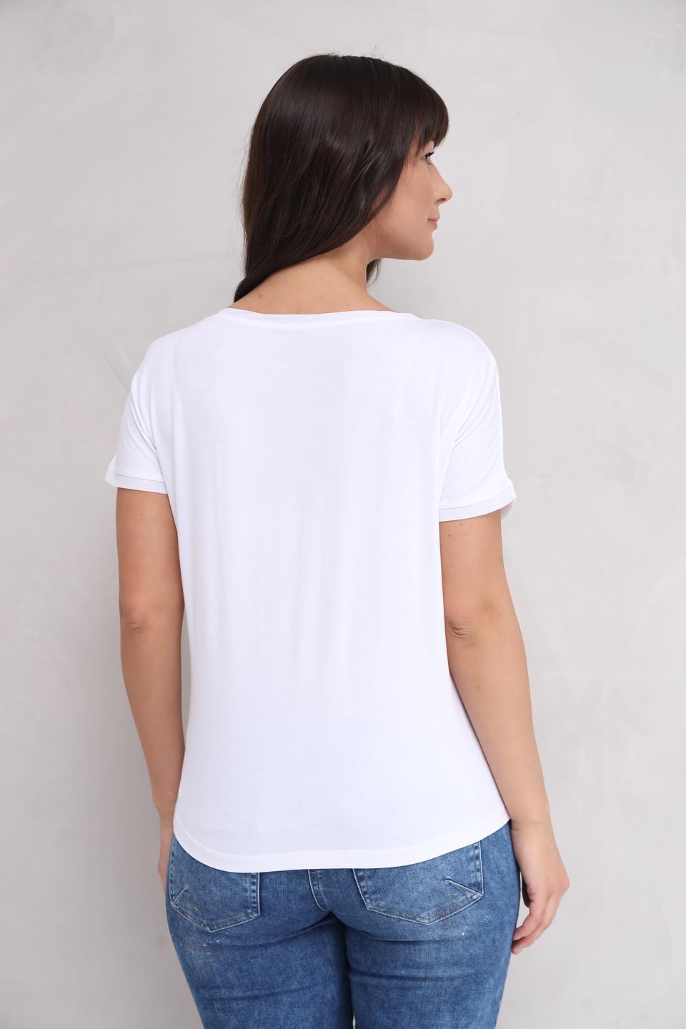 Футболка More and More женская белая