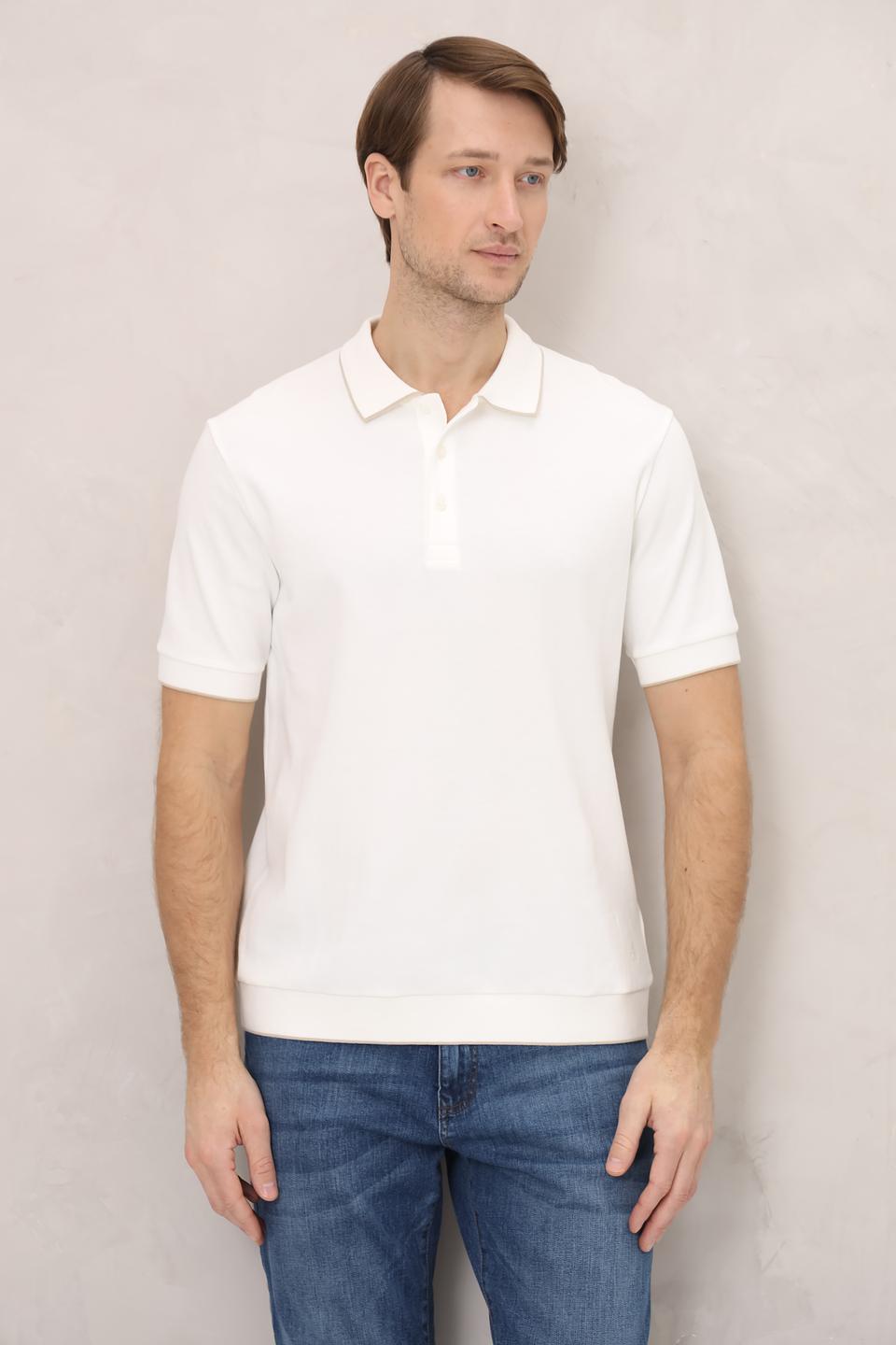 Поло Marc O Polo хлопковое белое