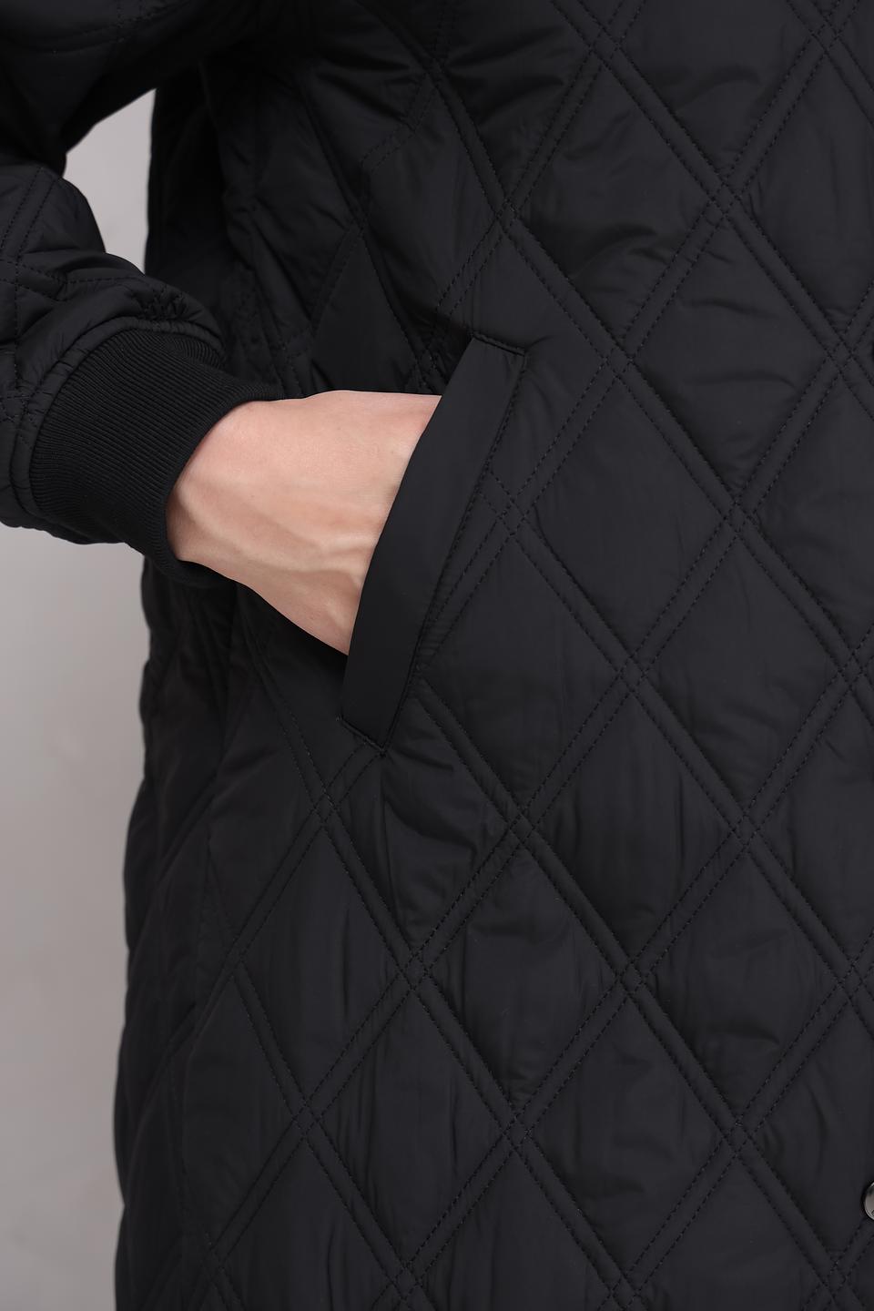 Пальто Electra style стеганое чёрное