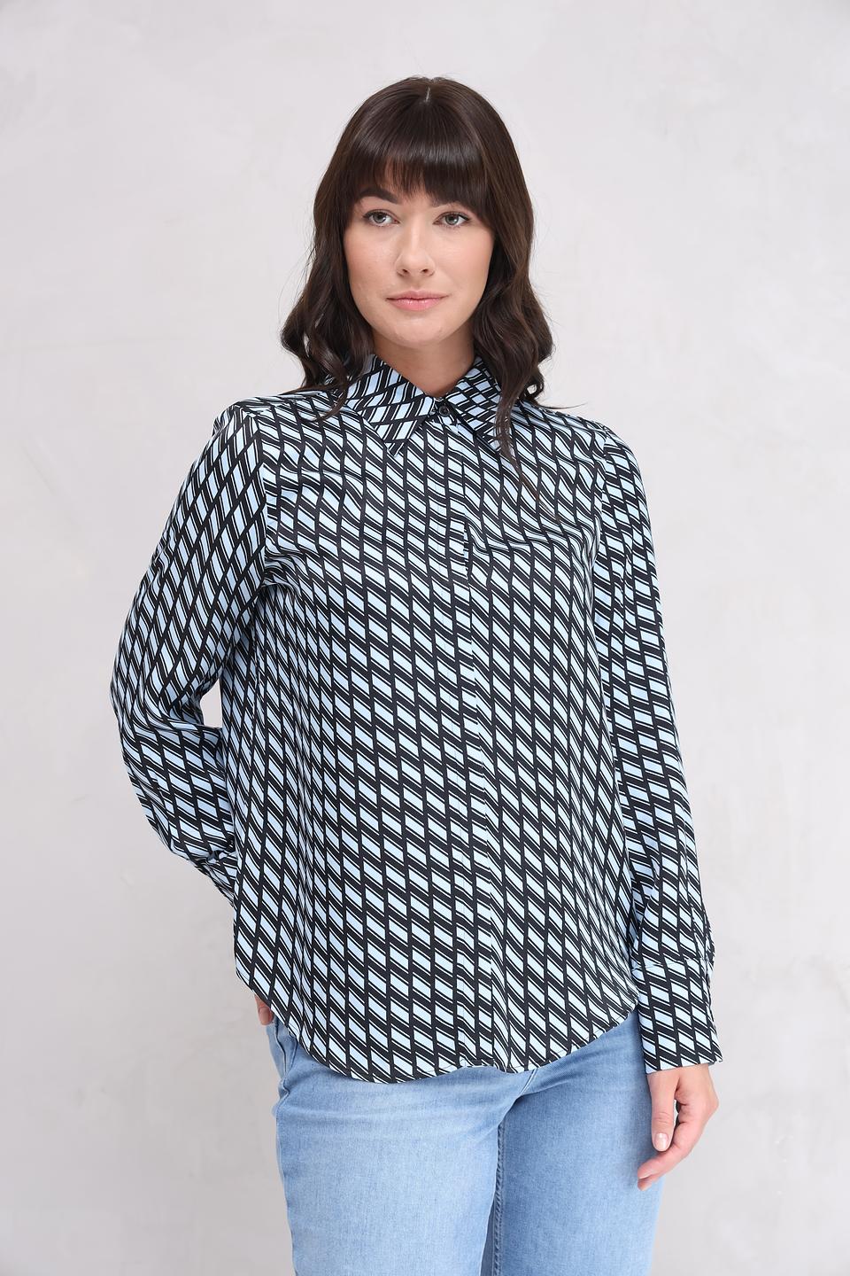 Рубашка Marc Aurel с геометрическим принтом