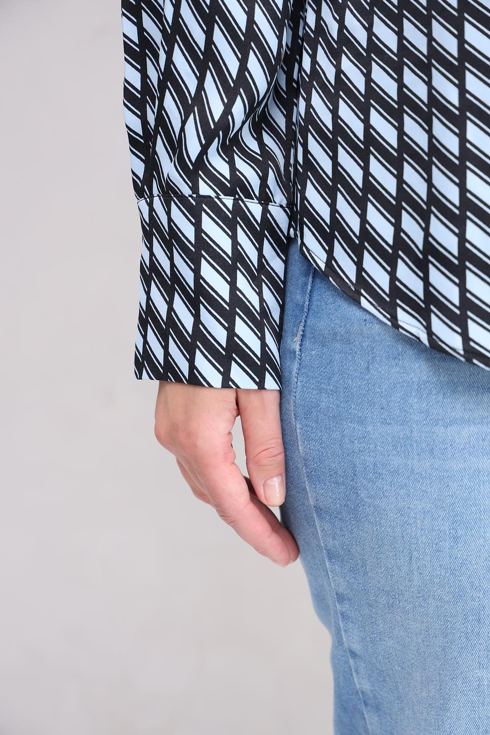 Рубашка Marc Aurel с геометрическим принтом