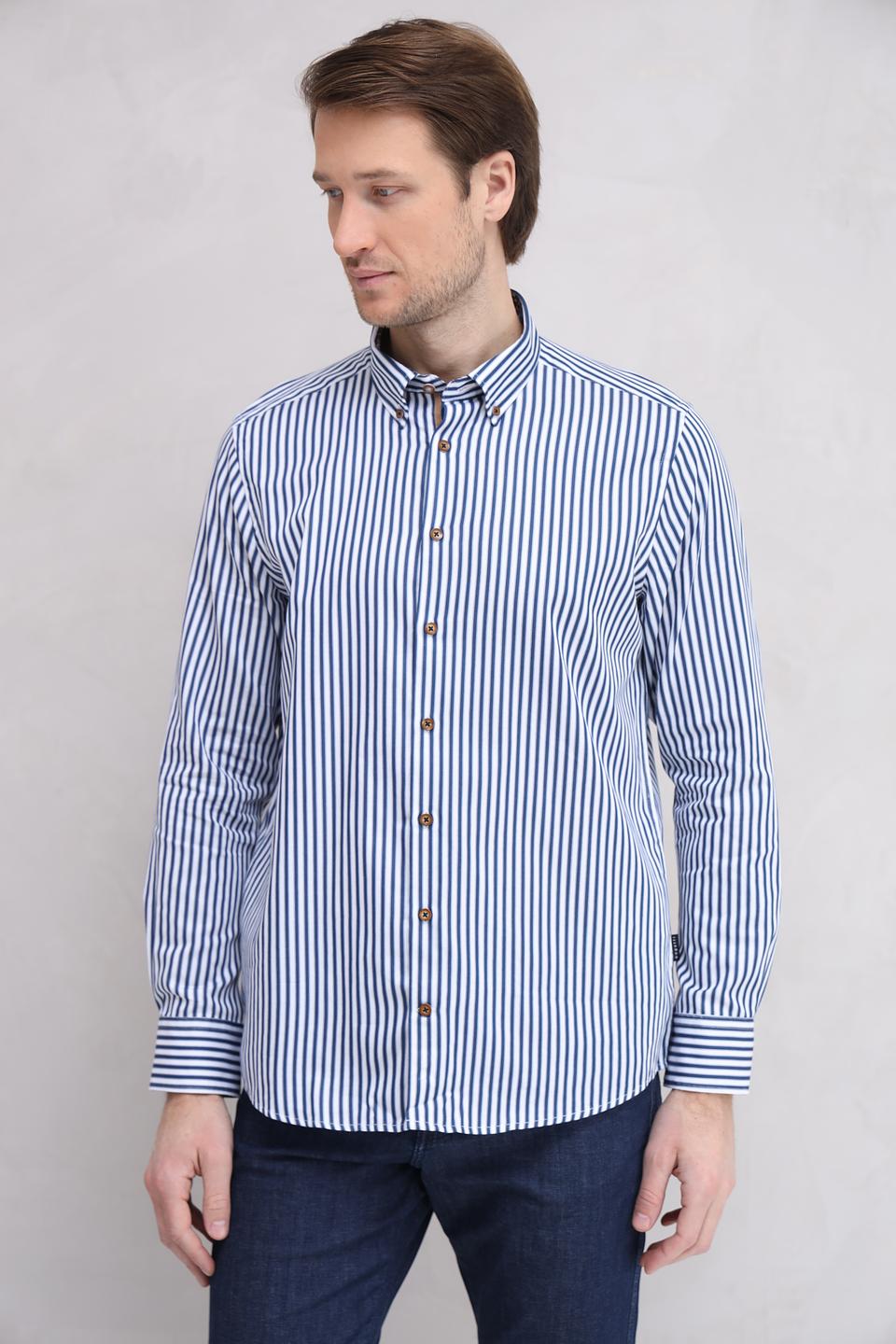 Рубашка Bugatti в полоску