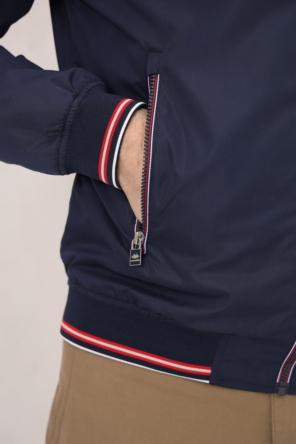 Ветровка Granchio синяя с полосами