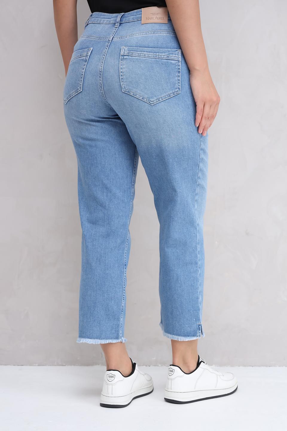 Джинсы Marc Aurel с необработанным краем голубые
