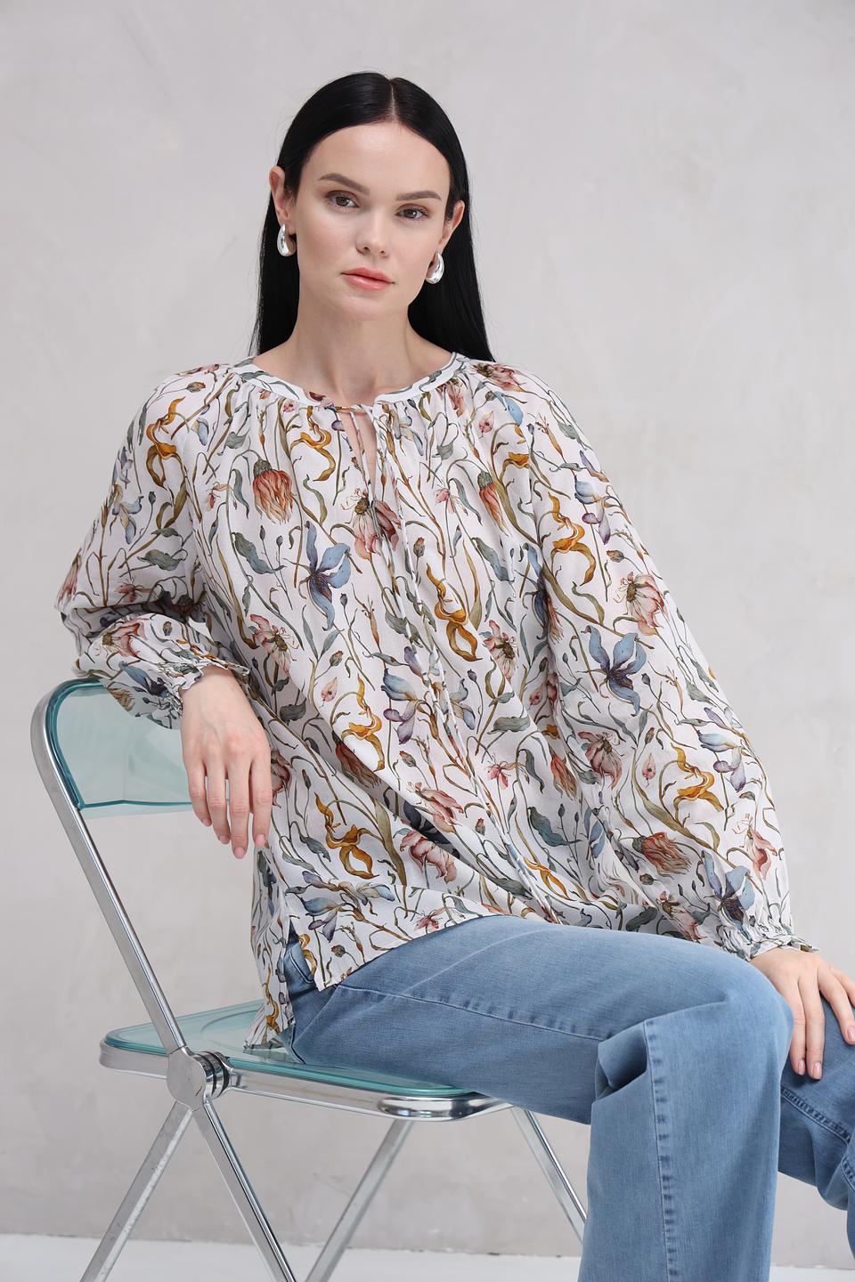 Блуза Catnoir с цветочным принтом