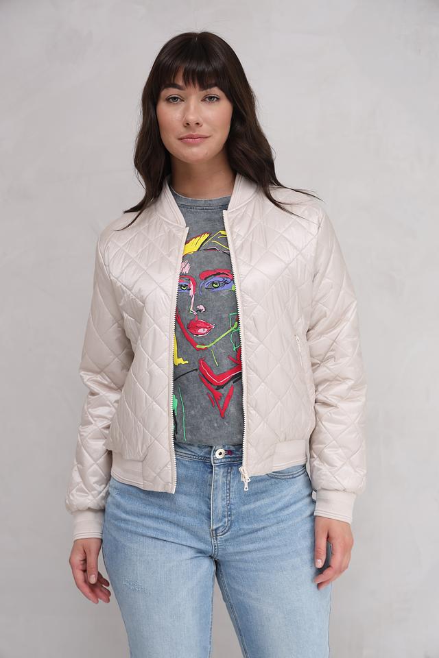 Куртка Marc Aurel стеганая бежевая