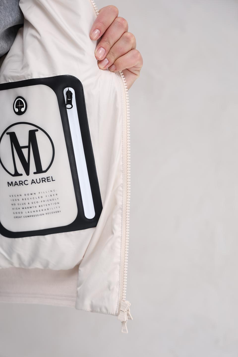 Куртка Marc Aurel стеганая бежевая