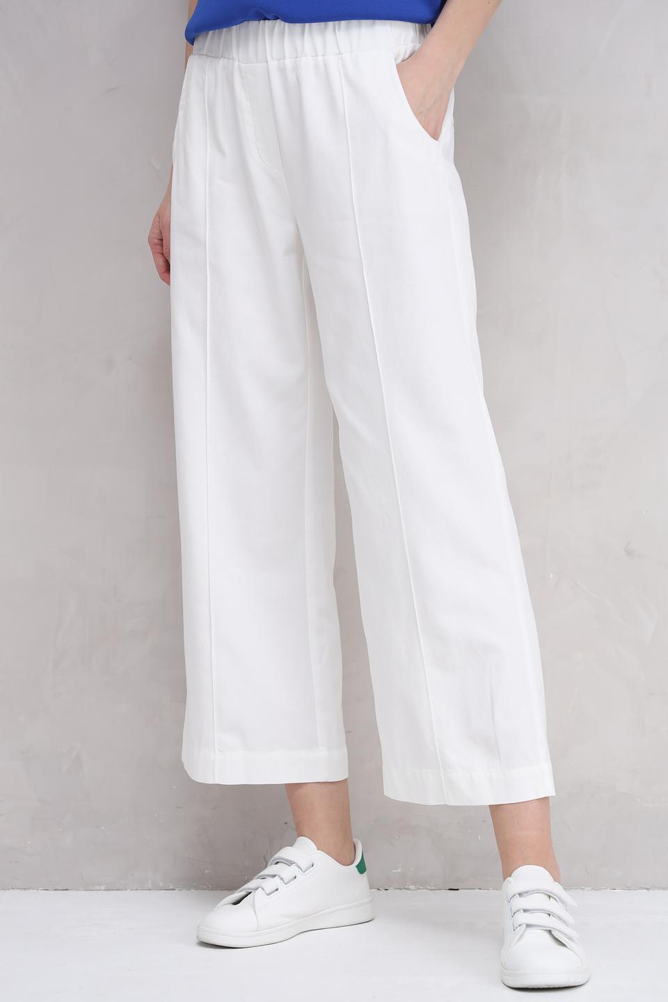 Брюки кюлоты Catnoir белые