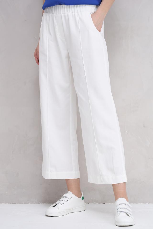 Брюки кюлоты Catnoir белые