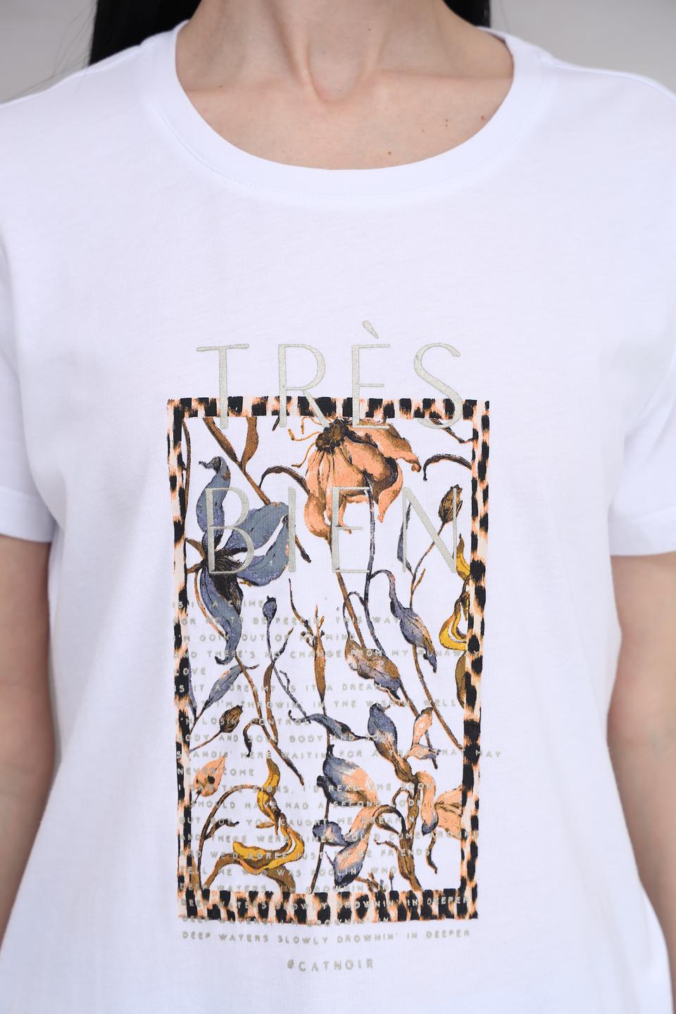 Футболка Catnoir с принтом