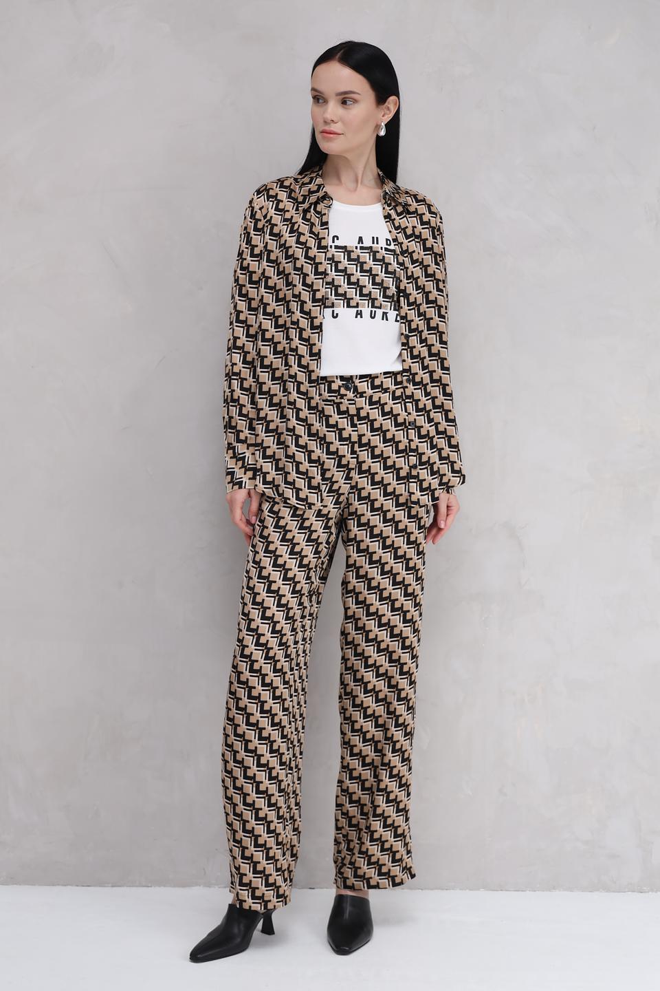 Рубашка Marc Aurel в геом. принт