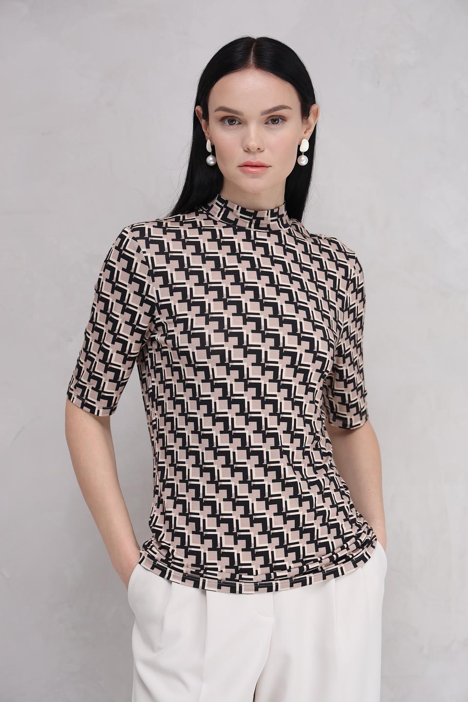 Водолазка Marc Aurel с геометрическим принтом