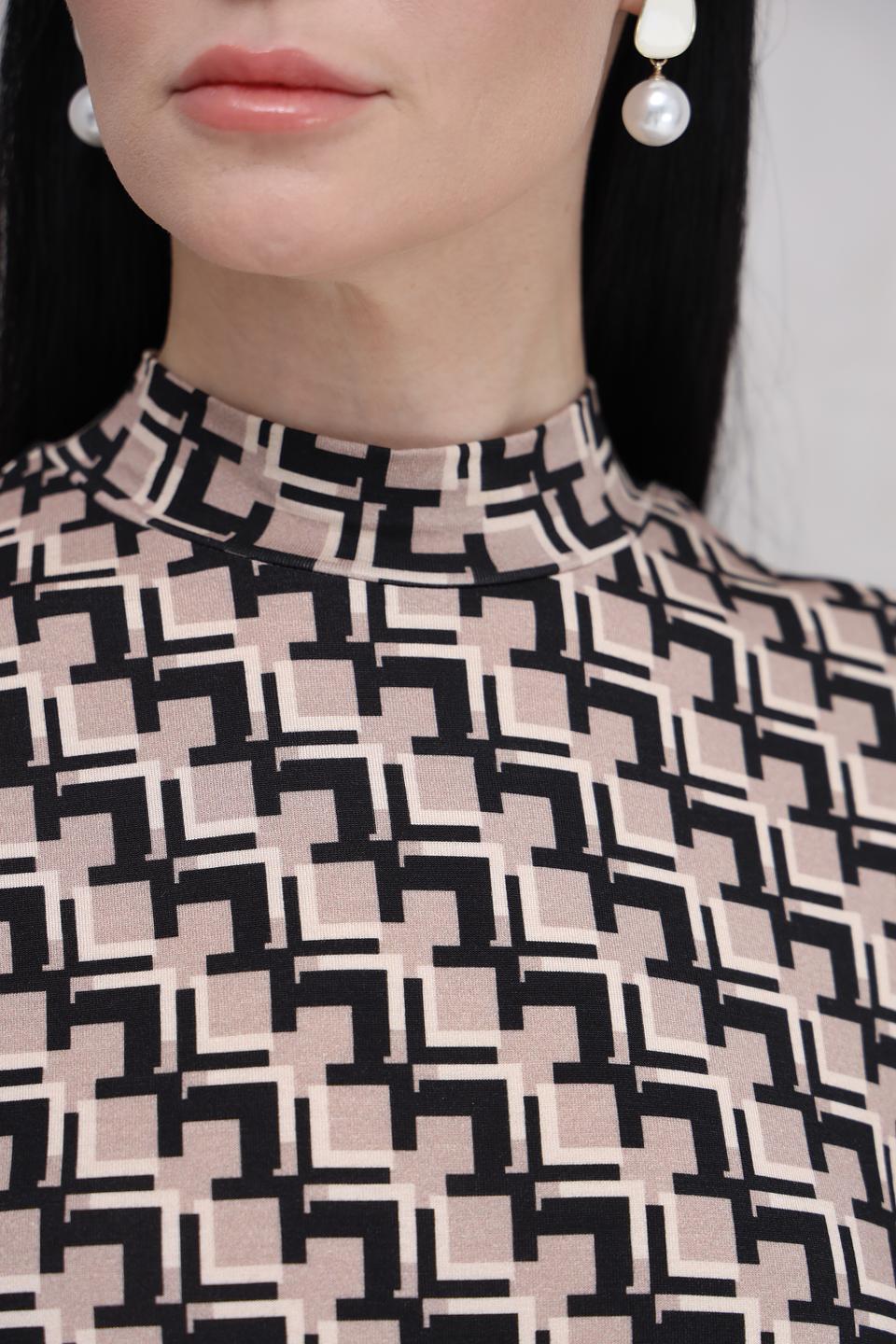 Водолазка Marc Aurel с геометрическим принтом