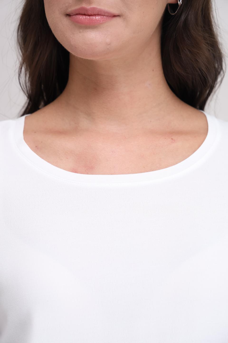 Блуза Oui женская белая с коротким рукавом