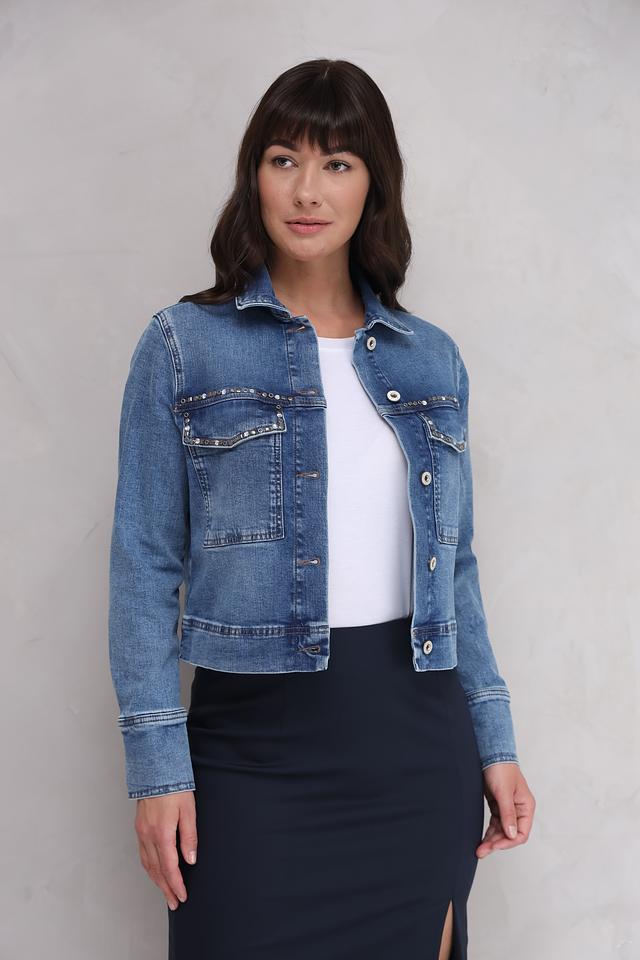 Жакет Bianca деним с заклепками
