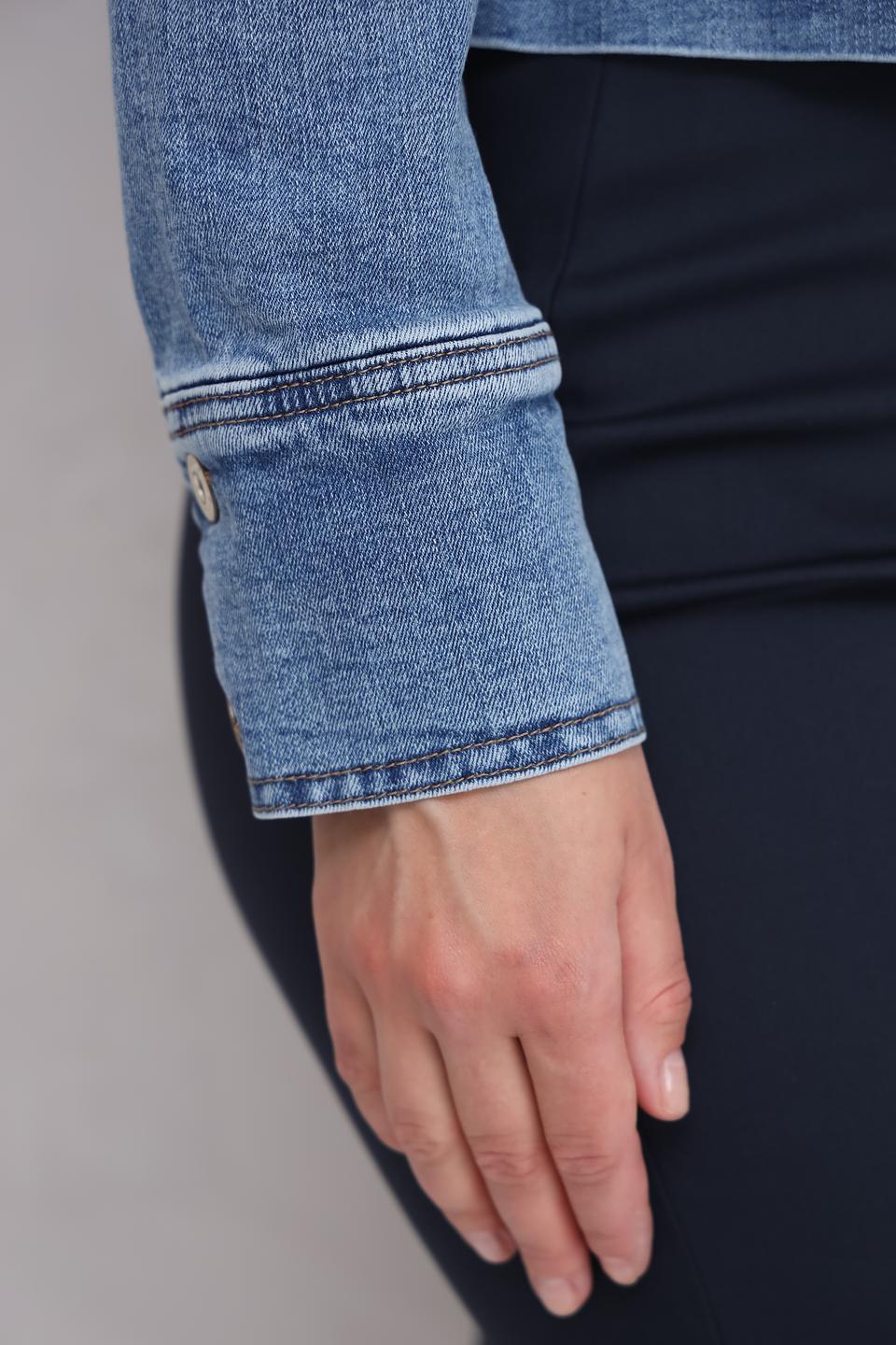 Жакет Bianca деним с заклепками