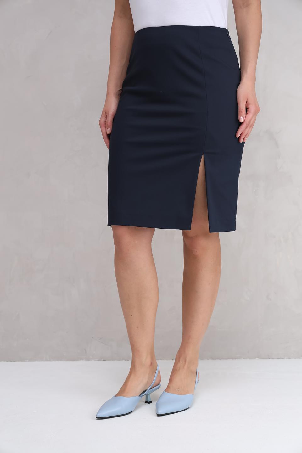 Юбка Gardeur классическая темно-синяя