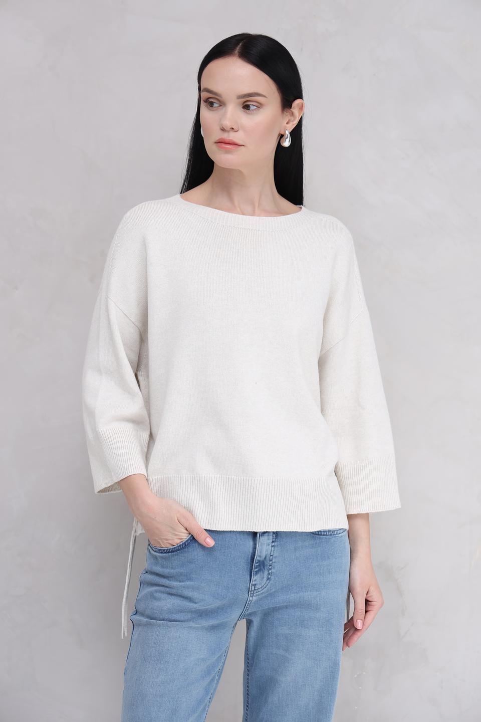 Пуловер Oui женский молочный
