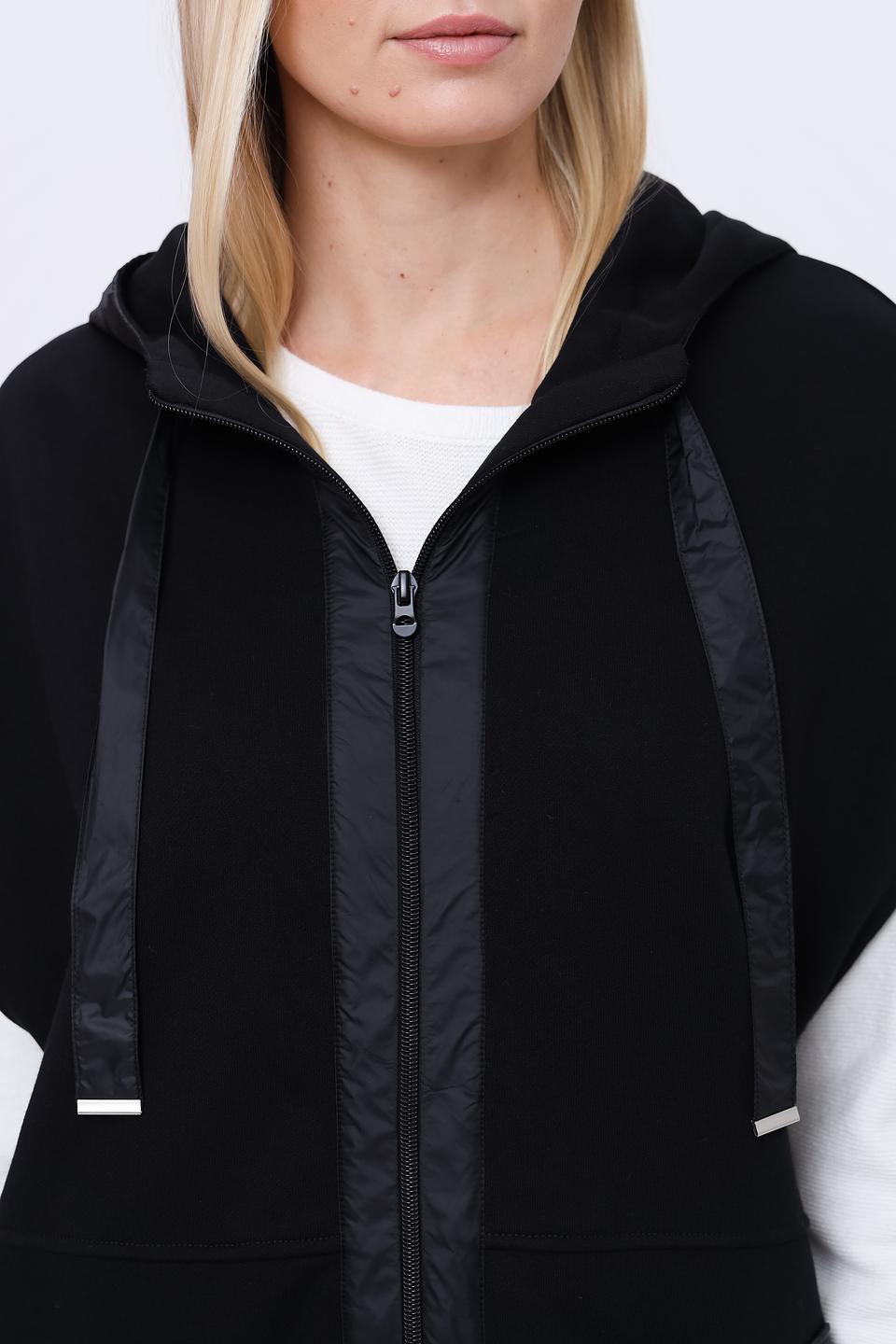 Жилет Pezzo чёрный с капюшоном