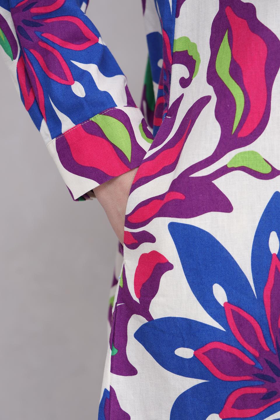 Платье Oui с цветочным принтом