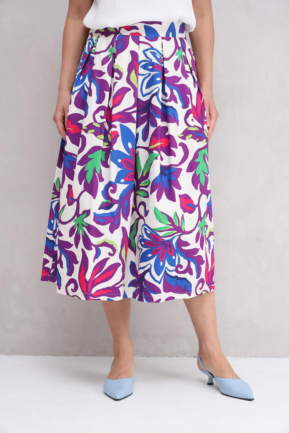Юбка Oui с цветочным принтом