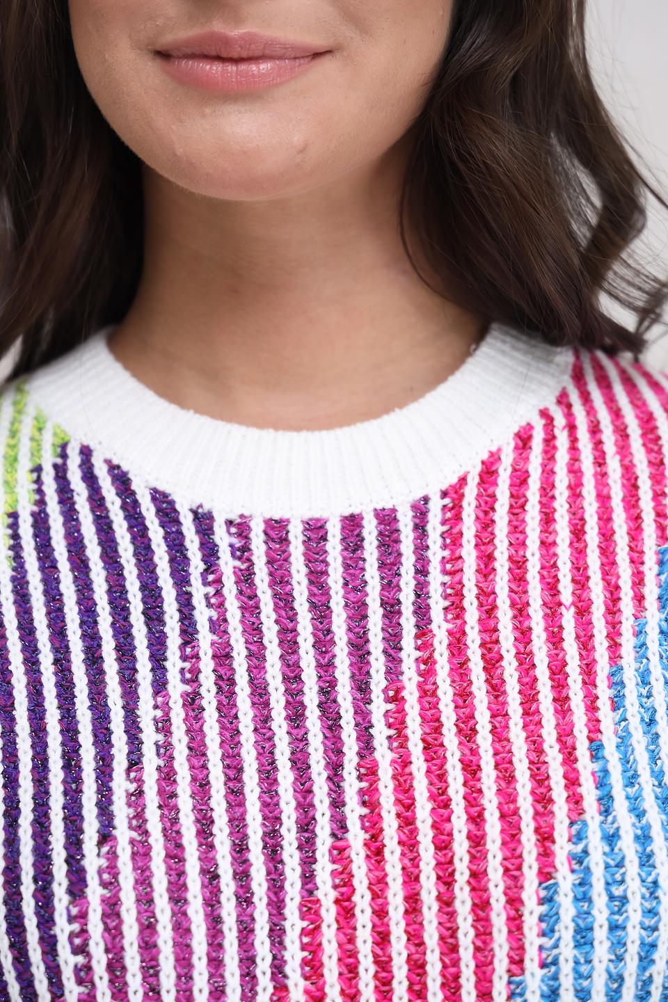 Жилет Oui разноцветный вязаный