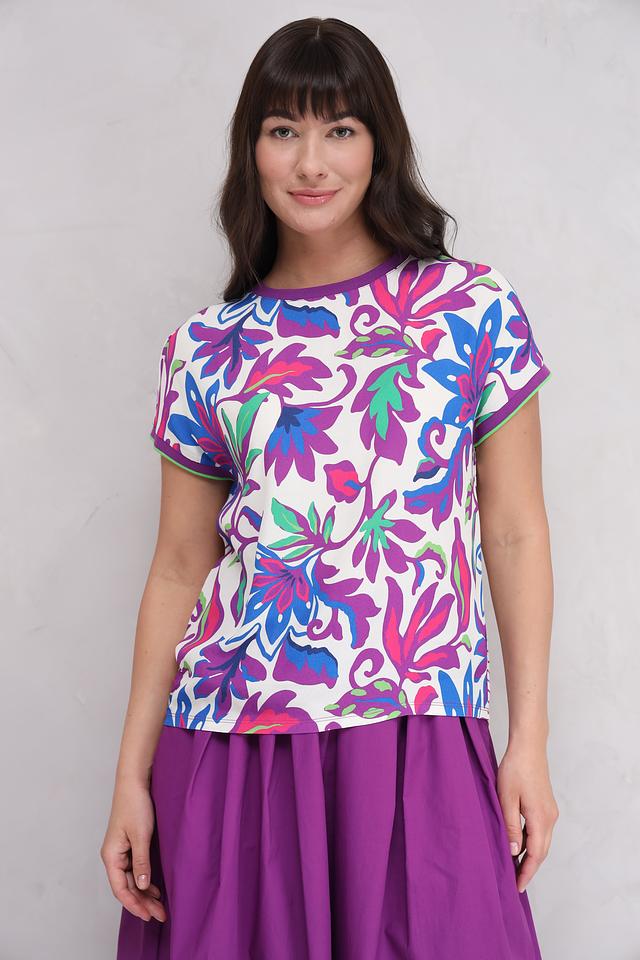 Блуза Oui с цветочным принтом