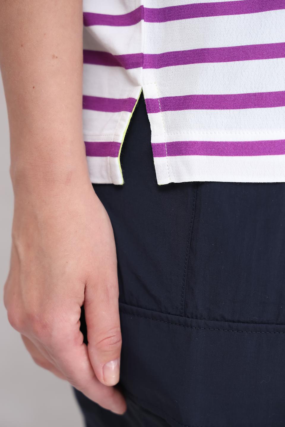 Футболка Oui в полоску с принтом