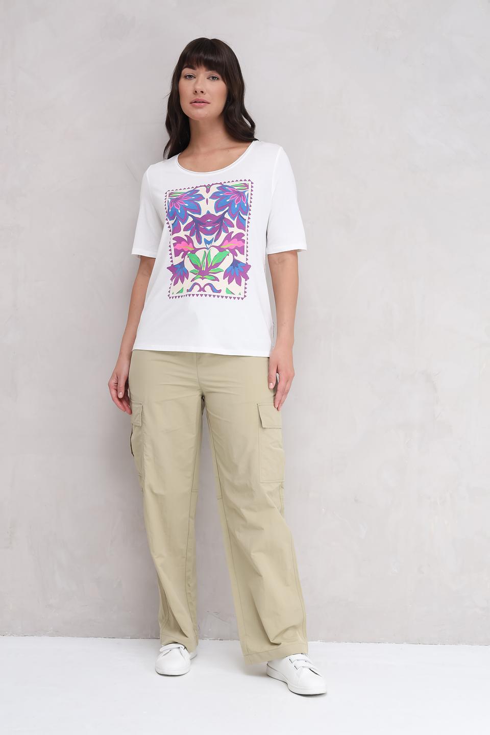 Футболка Oui с цветочным принтом