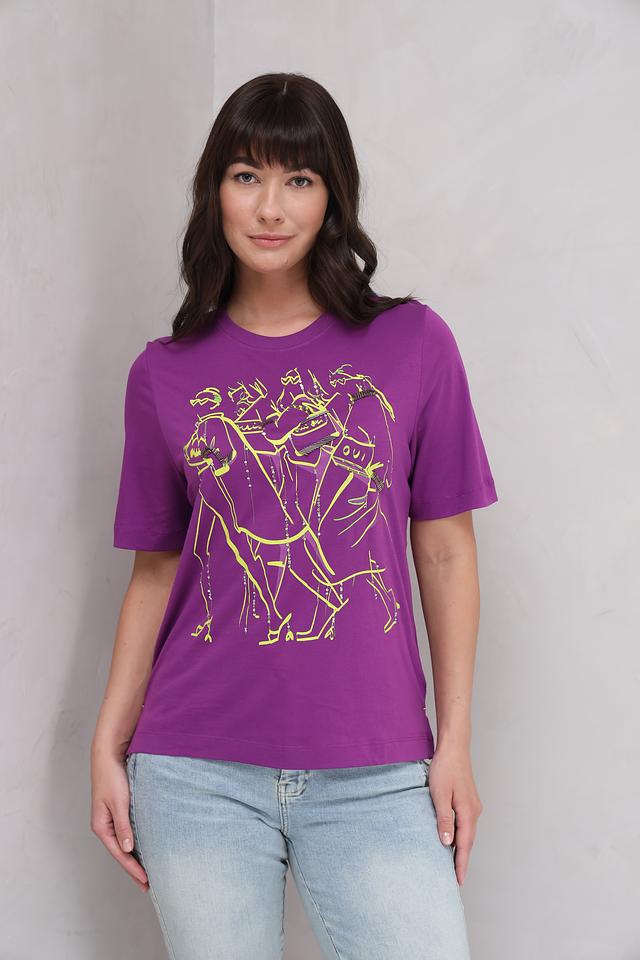 Футболка Oui с принтом фиолетовый
