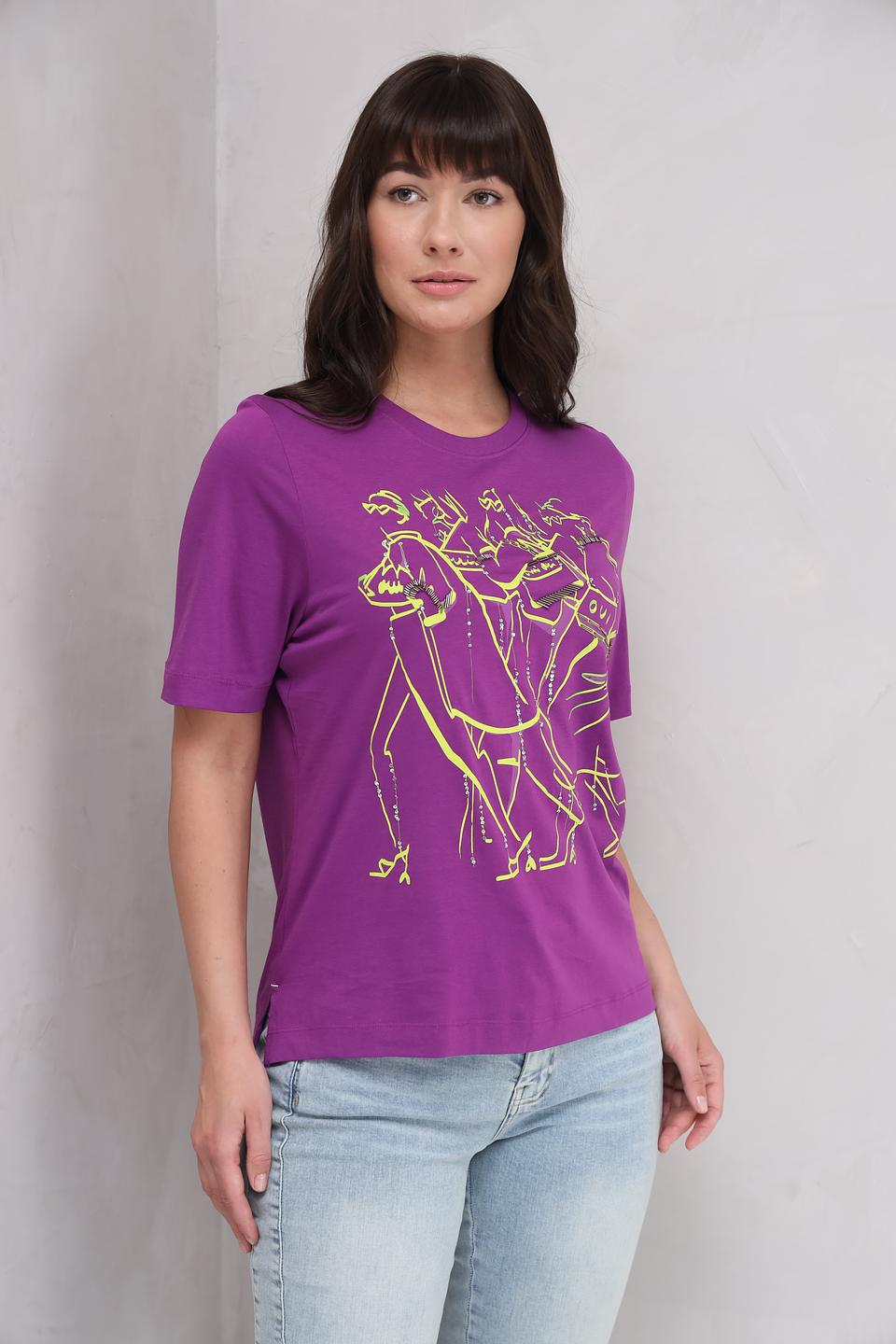 Футболка Oui с принтом фиолетовый