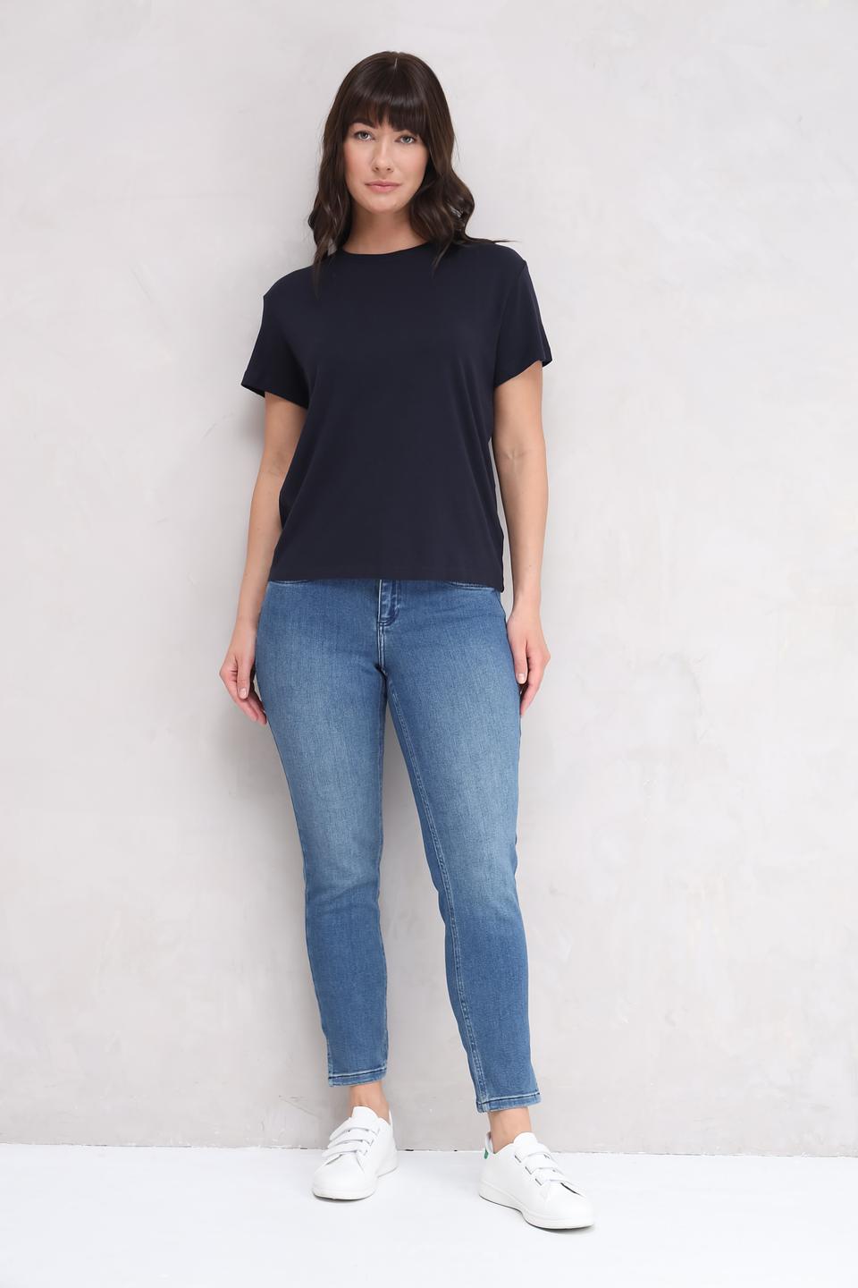 Джинсы скинни Oui голубые