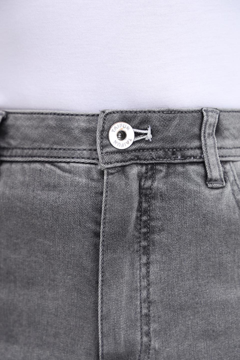 Джинсы Taifun серые укороченные
