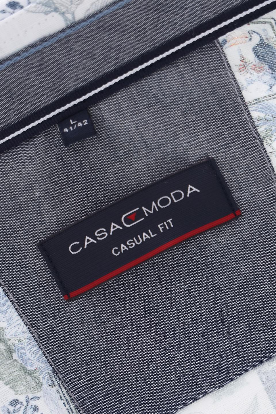 Рубашка Casa Moda с принтом голубой