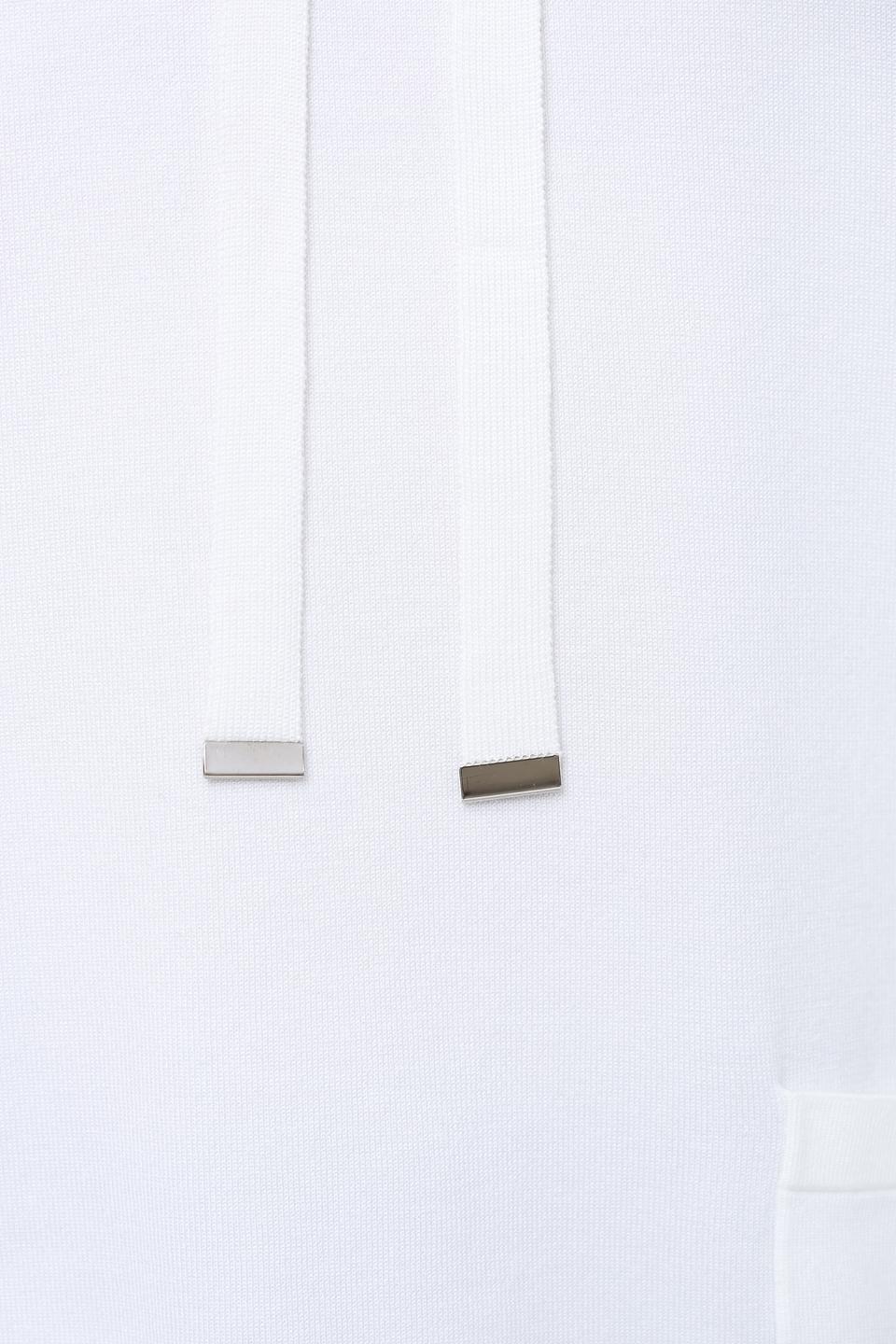 Пуловер Pezzo с шнурками белый