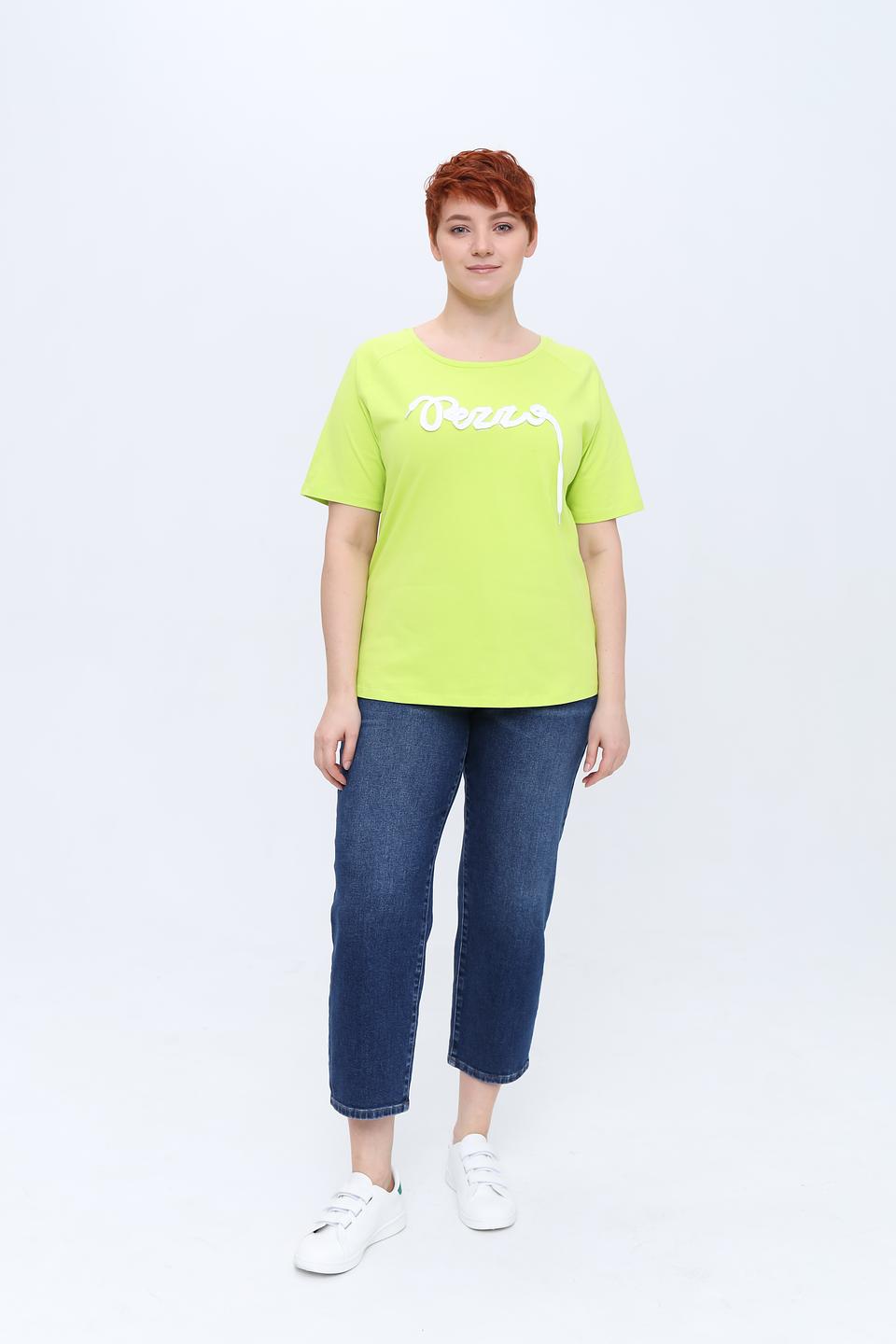 Футболка Pezzo лайм с логотипом