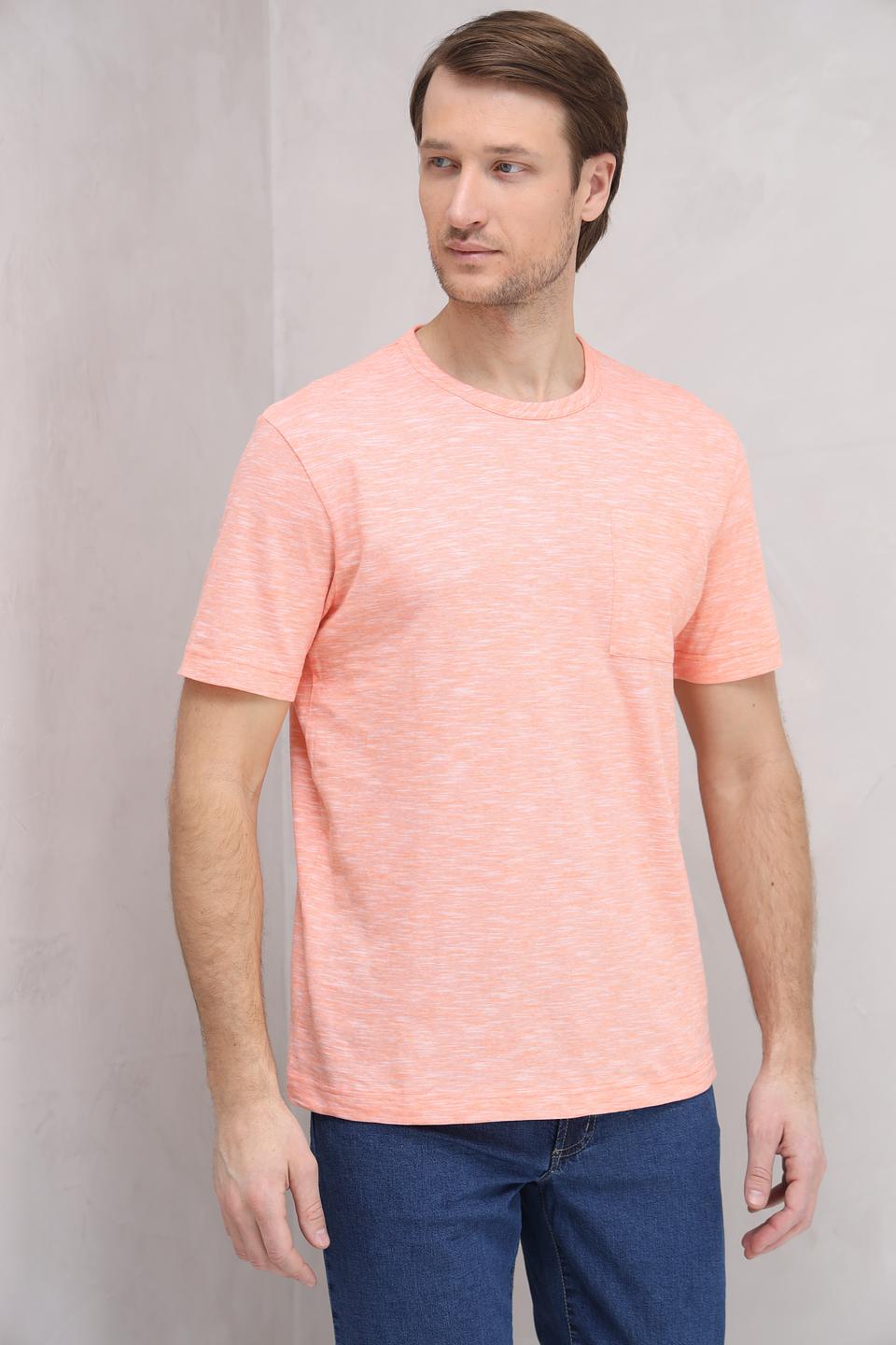 Футболка Tom Tailor меланж персиковый