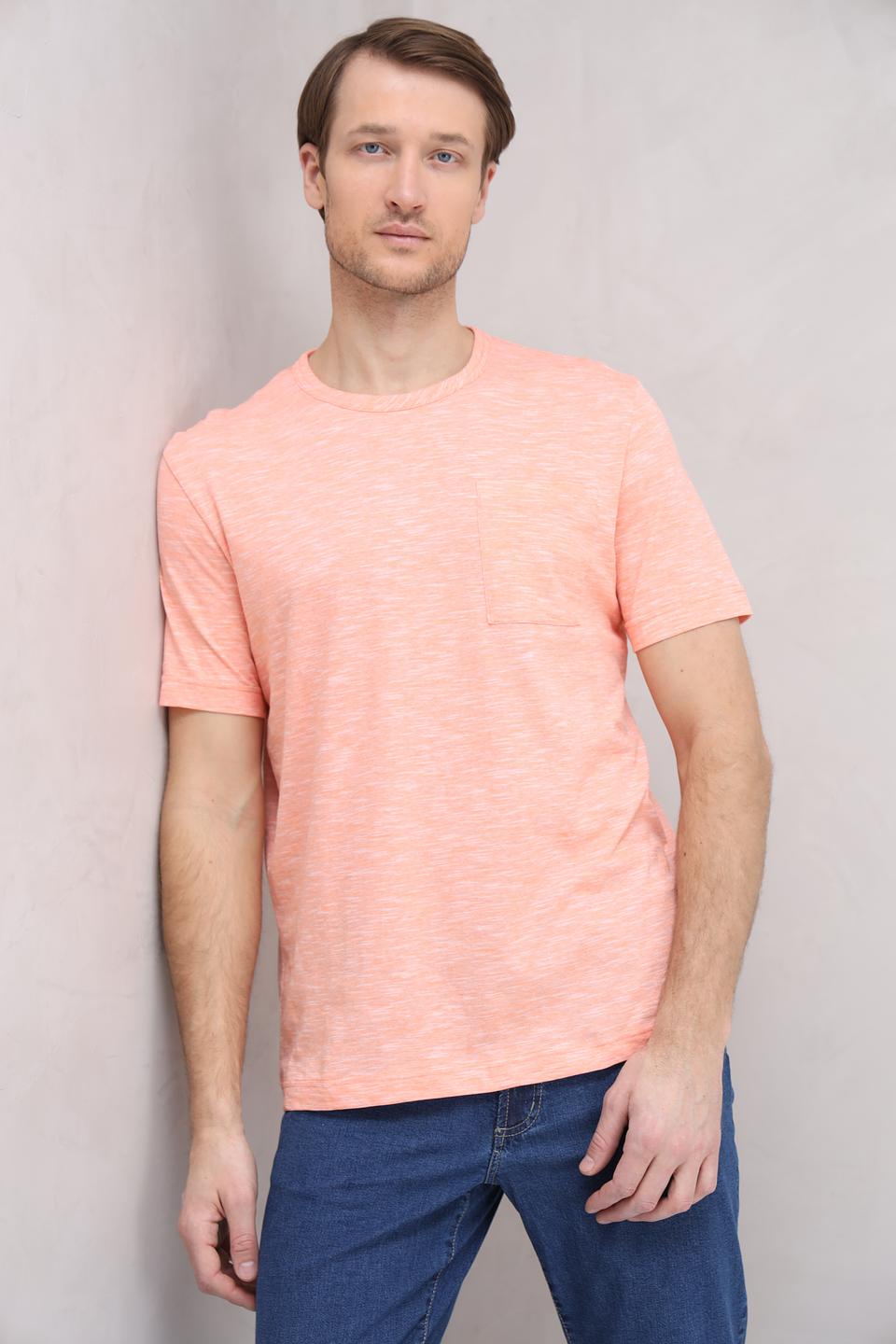 Футболка Tom Tailor меланж персиковый