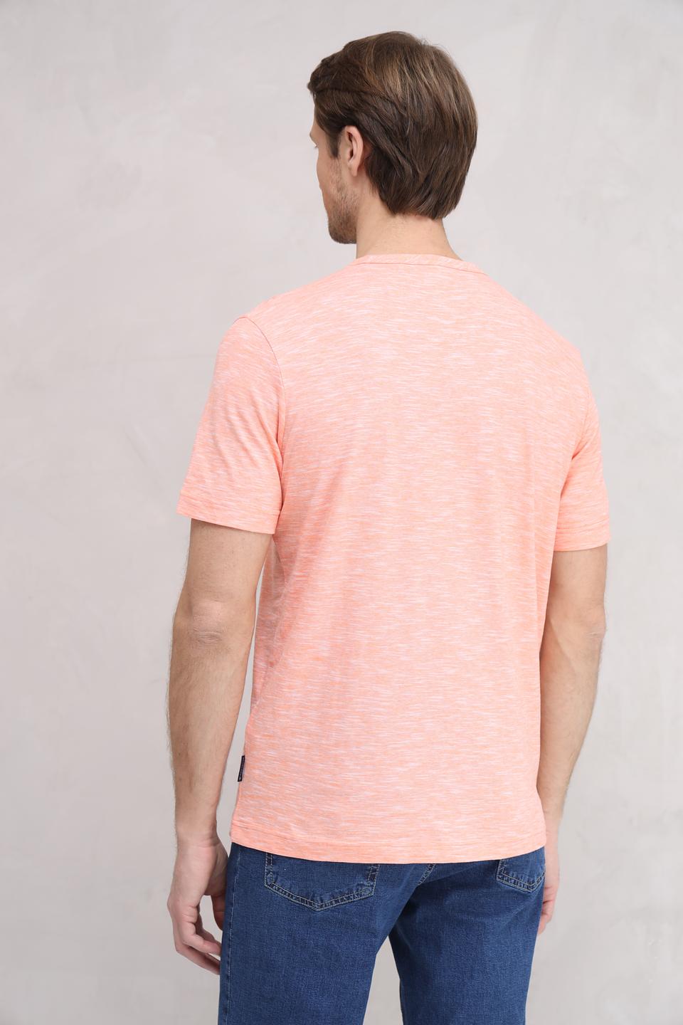 Футболка Tom Tailor меланж персиковый